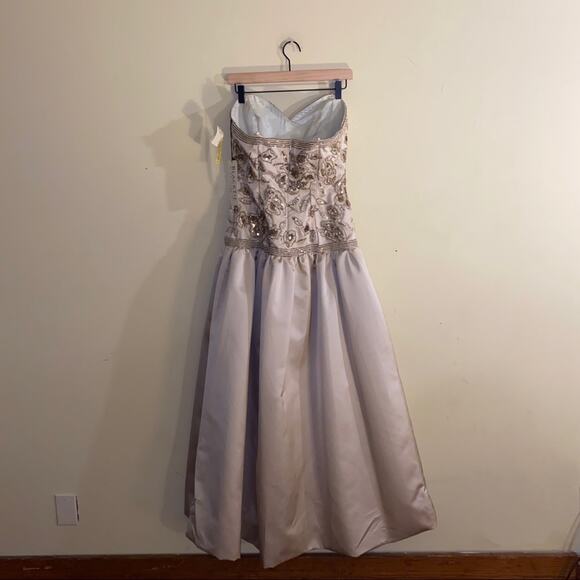 NWT VNTG BLACK TIE OLEG CASSINI formal dress sz8 - Picture 8 of 8